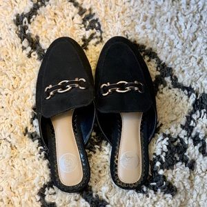 SO Black Mules size 6